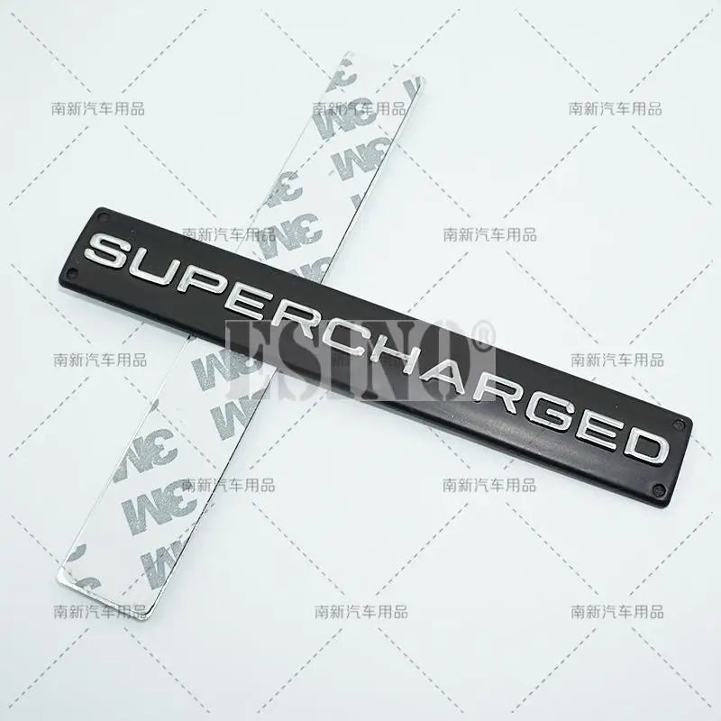 Car Styling Supercharged 3D ABS Adhesive Emblem Rear Trunk Badge Fender Sticker Car Body Decal Auto Accessory