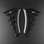 Black Car Fender Side Vents Air Flow Intake Hole Shark 3D Grille Sticker Cover for Ford Focus ST Mondeo Fiesta Kuga Escape Car
