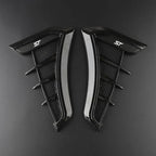 Black Car Fender Side Vents Air Flow Intake Hole Shark 3D Grille Sticker Cover for Ford Focus ST Mondeo Fiesta Kuga Escape Car