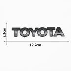3D ABS Glossy Black Silver Letters Trunk Emblem Stickers Car Accessories Modified For Toyota camry chr corolla rav4 Car Sticker