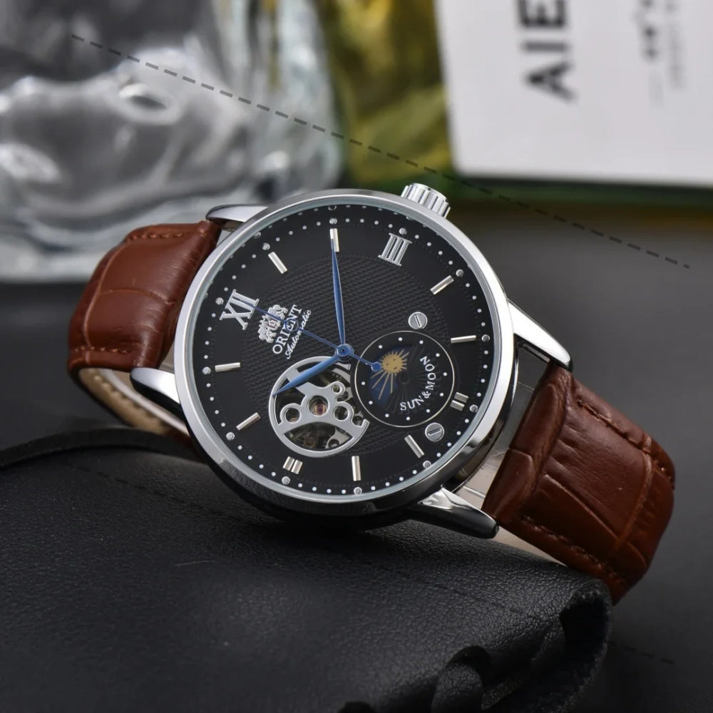 Mechanical Movement Unisex Watch Full Functionality World Time Ultra-Thin Orient Series