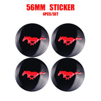 4PCS 56/60mm Car Wheel Hub Caps Badge Covers Auto Accessories For Ford Focus Fiesta Mustang Mondeo Smax Ranger Kuga ST Shelby