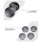 4pcs 60/61/68/69mm Car Wheel Center Hub Cap Rim Cover Car Goods For Audi B7 B5 B6 B8 B9 8P A3 A4 A5 A6 A7 A8 Q3 Q5 Q7 Q8 A1 8V