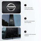 Car Stickers B-Pillar Center Column Decoration Cover PET Decals Auto Accessorie For Nissan Qashqai Juke Pulsar Sentra Altima Pat