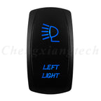 12V 20A Blue Led Car Boat Laser Rocker Switch ON OFF, (ON) OFF, ON OFF ON, (ON) OFF ON, (ON) OFF (ON) Waterproof