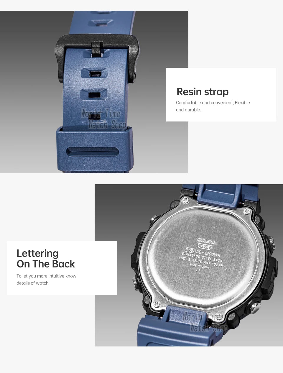 Casio watch menTen years of electricity top luxur set LED digital sport Waterproof quartz men watch relogio masculino AE-1500WH