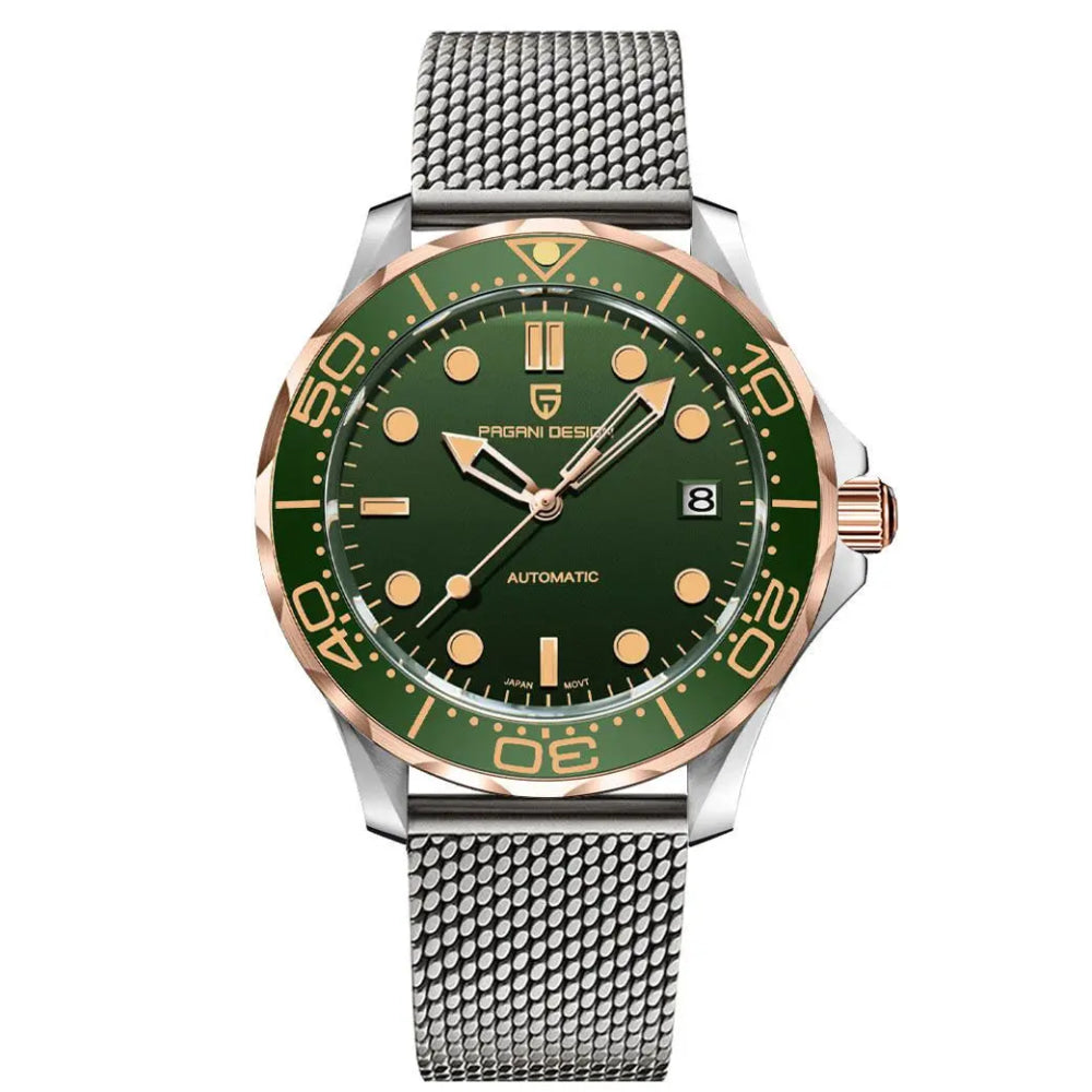 PAGANI DESIGN Men's Watches 2026 Luxury Mechanical Wristwatches Automatic Watch For Men AR Sapphire Ceramic Bezel Luminous Clock