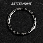BETTERHUMZ Carbon Fiber For Mercedes Benz W204 W205 W212 C E Class Car Engine Start Stop Button Trim Ring Sticker Accessories
