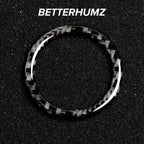 BETTERHUMZ Carbon Fiber For Mercedes Benz W204 W205 W212 C E Class Car Engine Start Stop Button Trim Ring Sticker Accessories