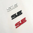 3D Metal SE XSE Logo Rear Trunk Emblem Badge Decals Sticker For Toyota Camry Sienna Highlander Corolla Car Styling Accessories