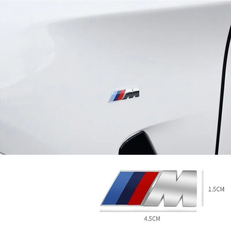 3D ABS M Logo For BMW Sport F10 F30 G01 E83 F39 E84 F48 M1 M2 M3 M4 M5 M6 Car Emblem Stickers Body Trunk Badge Decal Accessories