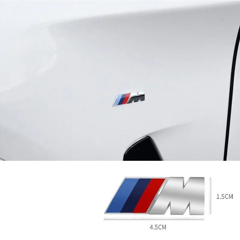 3D ABS M Logo For BMW Sport F10 F30 G01 E83 F39 E84 F48 M1 M2 M3 M4 M5 M6 Car Emblem Stickers Body Trunk Badge Decal Accessories
