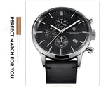 Pagani Design Fashion Luxury Men's Quartz Chronograph Watch Japan VK67 Movement Leather Strap Large Calendar PD-2720K reloj