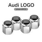 3D Metal Tire Valve Caps Car Tyre Air Stems Cover For Audi S Line A1 A3 A4 A5 A6 A7 S3 S4 S5 S6 S7 Q3 Q4 Q5 Q7 Q8 Accessories