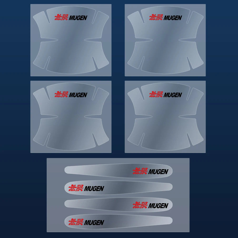 4/8Pcs Car Accessories Door Handle Badge Door Bowl Trim Sticker For Honda Mugen Accord Civic Vezel Jazz City HRV Insight