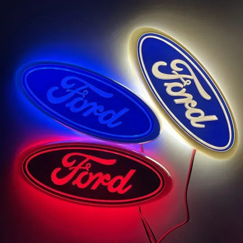 Ford LED Light Car Emblem Badge Front/Rear Tail Logo For F150 F250 Explorer Focus Mondeo Auto Exterior Styling Decoration
