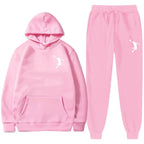 Sports Basketball Brand Sweatshirt Sweatpants Men Women 2 Pieces Sets Tracksuit Fashion Casual Hooded Sportswear Sudadera Hombre