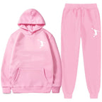 Sports Basketball Brand Sweatshirt Sweatpants Men Women 2 Pieces Sets Tracksuit Fashion Casual Hooded Sportswear Sudadera Hombre