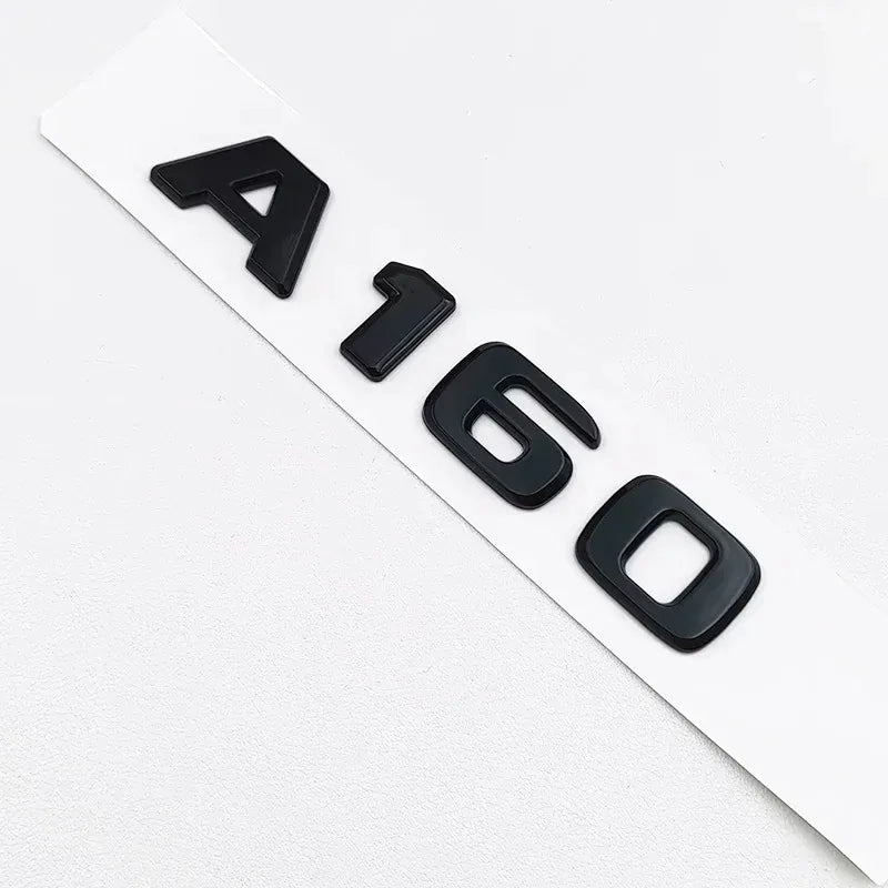 3D ABS Black A35 A45 A160 A180 A200 A250 Logo Letters 4MATIC Badge Car Rear Star Sticker AMG Emblem For Mercedes Benz
