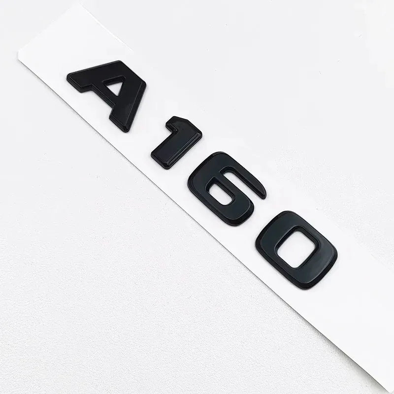 3D ABS Black A35 A45 A160 A180 A200 A250 Logo Letters 4MATIC Badge Car Rear Star Sticker AMG Emblem For Mercedes Benz