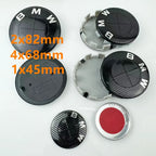 45/56/68/74/82MM Car Front Hood Emblem Wheel Center Caps For BMW G11 G12 G30 G31 G32 G08 G05 F46 F49 F39 F90 G20 X3 X5 M4 Auto