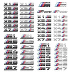 3D ABS Chrome Emblem Letters logo Car Trunk Badge Sticke for BMW M power Thunder Edition competition M1 M2 M3 M5 M7 X3M X5M X7M