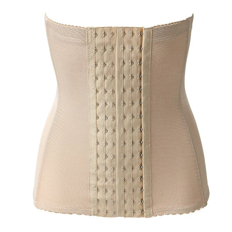 Vensslim Waist Trainer for Men Tummy Control Hooks Girdle Stomach Band 7 Steel Bones Back Support Strap Body Shaper Trimmer Belt