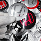 4pcs 56mm 60mm 65mm Car Wheel Center Covers Badge Sticker Stickers For Honda Civic XR-V HR-V Accord Odyssey CRV Insight Fit