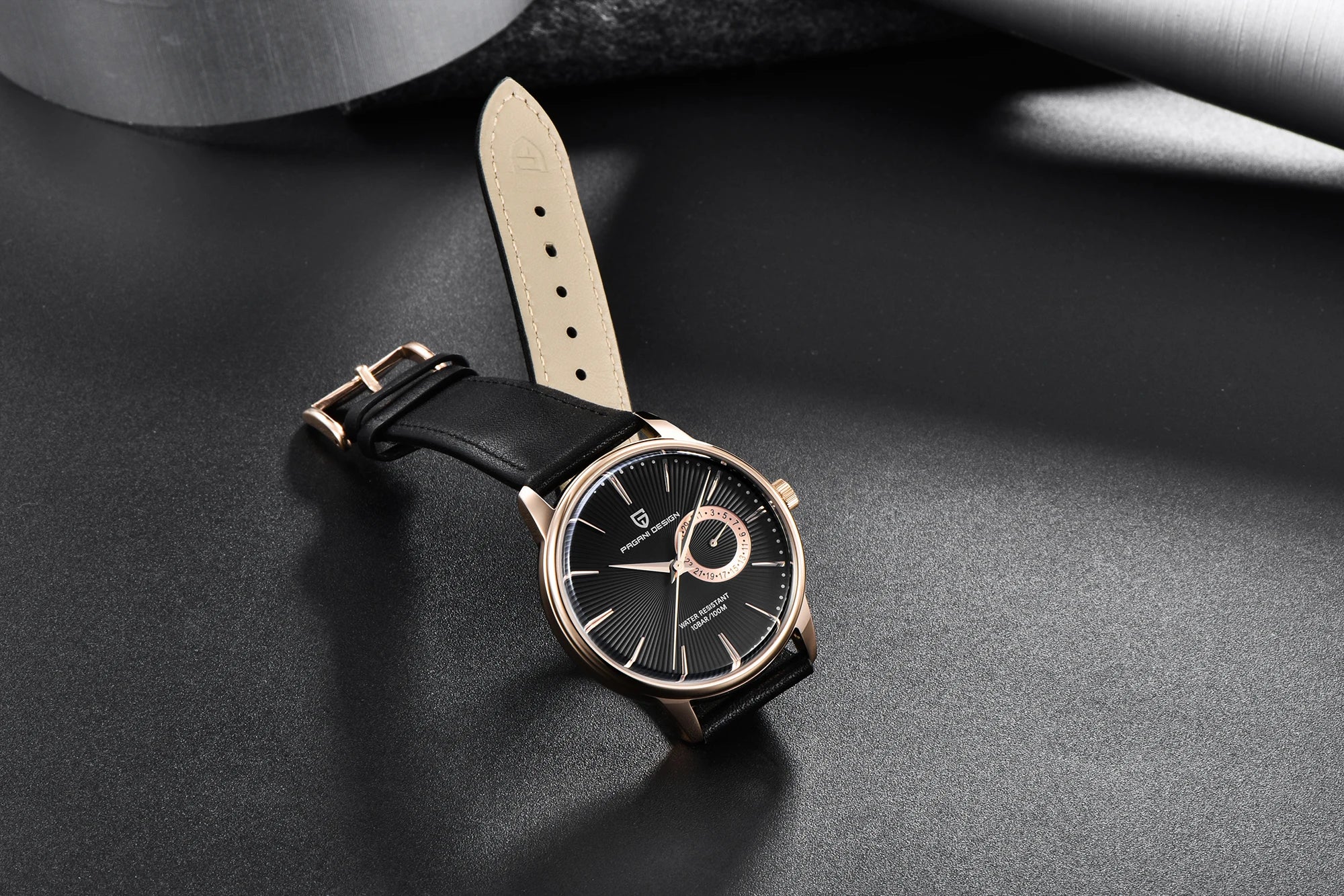 2026 Pagani Design Reloj Hombre PD1654 Quartz Watch Men 100M Water Resistant Leather Strap  Fashion Business Wristwatch reloj