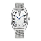 RollsTimi 2026 New Men's Watches Top Brand Luxury Oval Quartz Watch For Men Fashion Watch Man Waterproof VH31 Clock Gift Leathe