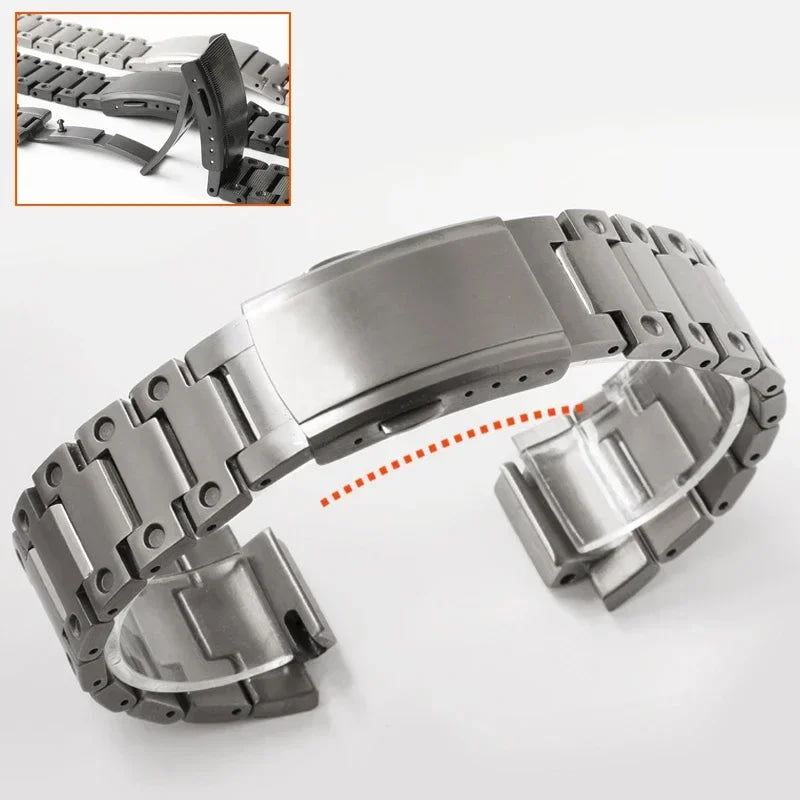 Modification Kit Titanium Case Strap for Ga-b2100 Ga 2100 Ga2110 Casioak Watchband Accessory Refit Bezel Frame No Etching Screws