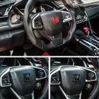 ABS Car Steering Wheel Logo Emblem Cover Sticker for Honda Accord Odyssey Jade CRV Fit CRZ City Civic HRV 8th Pilot Legend Pilot