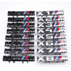 Car Front Grille Badge Logo Sticker M Series Number Sticker ABS Logo Suitable for BMW X2M X3M4 X5M X6M 7 F48 G01 E84 F10 F30 G11