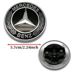 57mm Hood Star Emblem Cover Badge for Mercedes Benz W203 W204 W212 W213 W221 W222 C E S Class Car Exterior Accessory