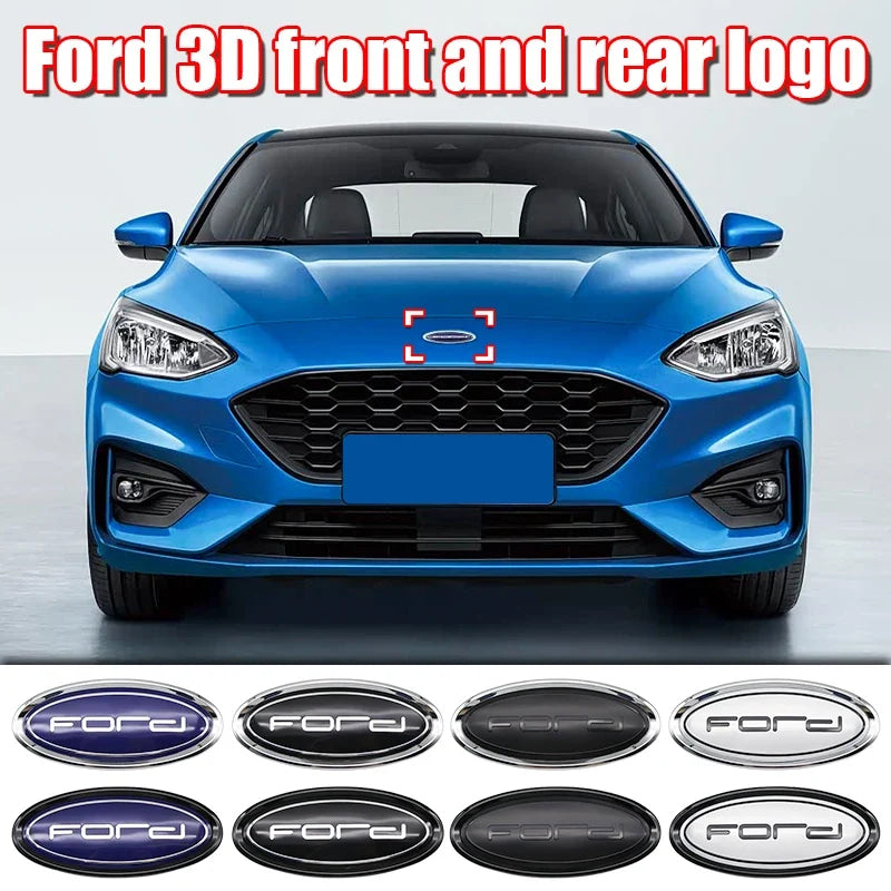 Ford Letter Badge Car Emblem Badge Sticker Front Hood ABS Rear Trunk Tailgate For Fiesta Ranger Mondeo Focus Escape Kuga Edge