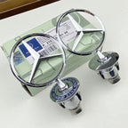 1pcs 44MM Chrome Car Star Hood Badge Front Emblem Logo for Mercedes Benz C E S Class W204 W205 W212 W213 W211 W220 W222 W223