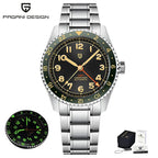 PAGANI DESIGN PD1784 Men’s GMT Automatic Mechanical Watch DG5833 Stainless Steel Sapphire Crystal Waterproof Local Delivery