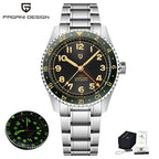 PAGANI DESIGN PD1784 Men’s GMT Automatic Mechanical Watch DG5833 Stainless Steel Sapphire Crystal Waterproof Local Delivery