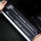 Carbon Fiber Car Door Threshold Tape Sill Protective Stickers Decal for Jeep CHEROKEE Logo Rear Trunk Bumper Scratch Guard Trim