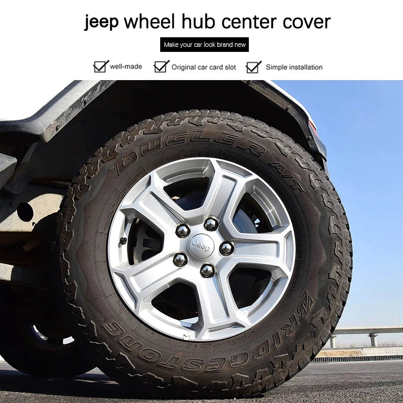 Car Tire Center Cap 63mm/55mm For Jeep Renegade Compass Grand Cherokee Wrangler jk Gladiator Patriot Liberty Commander Trailhawk