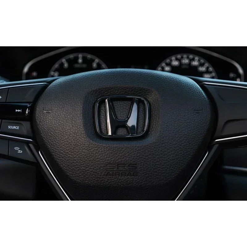 3Pcs Car Front Grille Rear Trunk Badge Steering Wheel Logo Sticker for Honda Accord Civic City XR-V CR-V Inspire Crider Envix