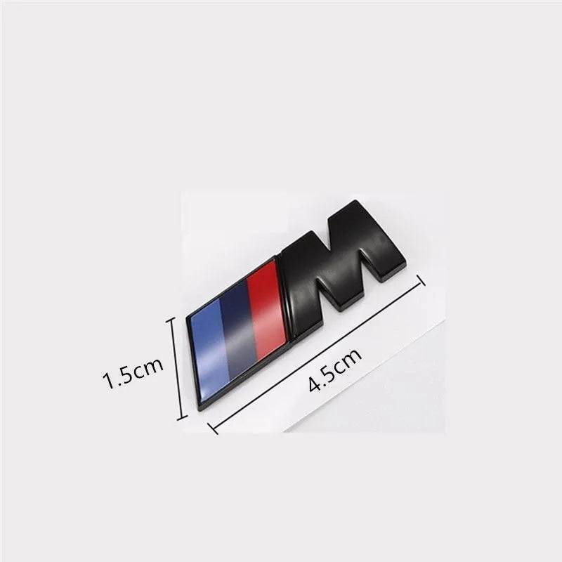 3D ABS M Logo For BMW Sport F10 F30 G01 E83 F39 E84 F48 M1 M2 M3 M4 M5 M6 Car Emblem Stickers Body Trunk Badge Decal Accessories