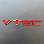 3D Metal Logo VTEC Emblem Letters Car Fender Badge Trunk Decal For Honda Civic Accord CB400 Odyssey CRV VTEC Sticker Accessories