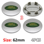 4Pcs 62mm Premium ABS Car Wheel Center Hub Caps Emblem Badge For Range Rover L322 L405 Evoque Discovery Velar SVR Accessories