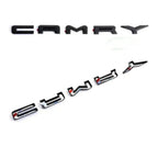 3pcs ABS Overlay logo for Toyota 2018-2024 Camry modified three-dimensional covering 3D SE XSE trunk sticker car accessories
