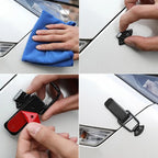 Universal Cars Accessaries 2Pcs Fastener Clip Alloy Mount Hood Pin Bonnet Lock Kit Tunning Lock Kit Down Hood Lock Latch Pins