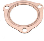 2Pcs 2.5" Universal Copper Header Exhaust Collector Gaskets Flanges 3-Hole 2-1/2"