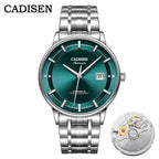 CADISEN Automatic Mechanical Ultra-thin Wriswatch MIYOTA 9015 Top Brand Luxury Curved Single-dome Sapphire Crystal Watch Man
