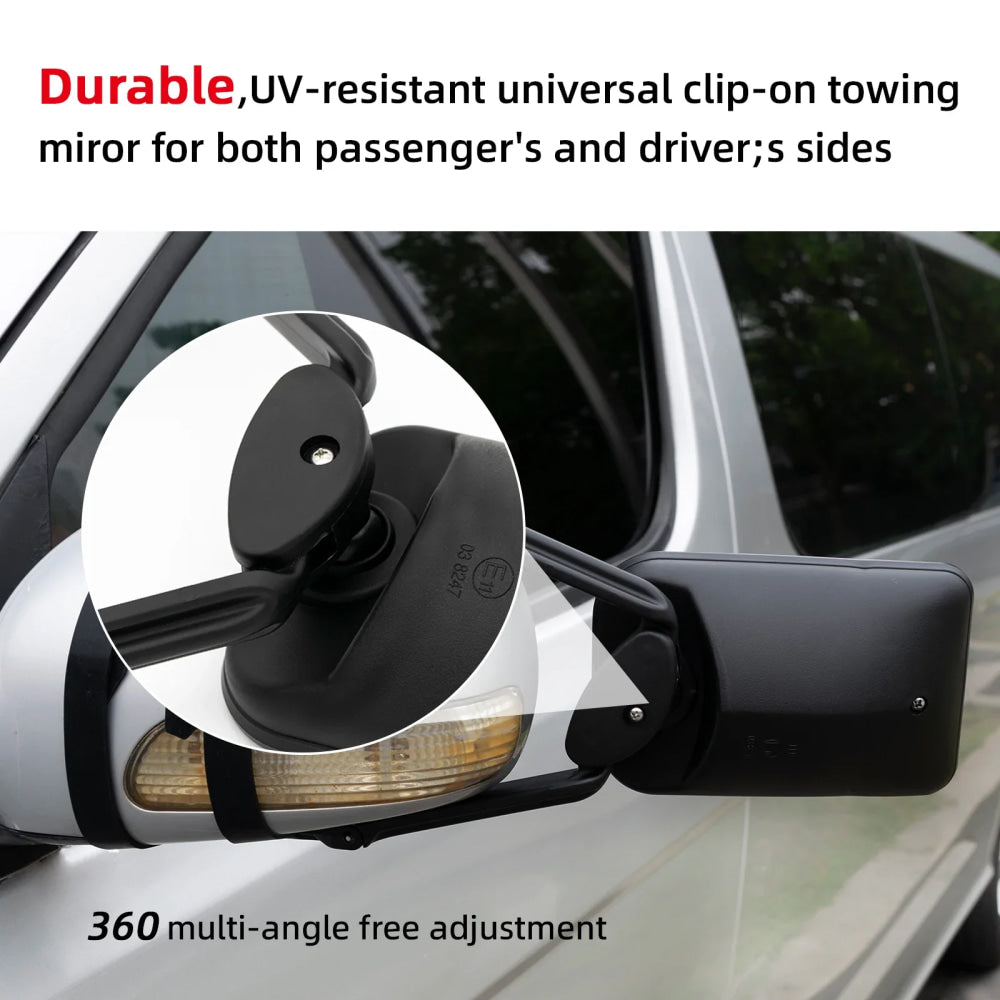 Adjustable Trailer Towing Mirror Trailer Wing Mirror Extension Towing Blind Spot Mirror Car Truck Blind Spot Side-View Mirror