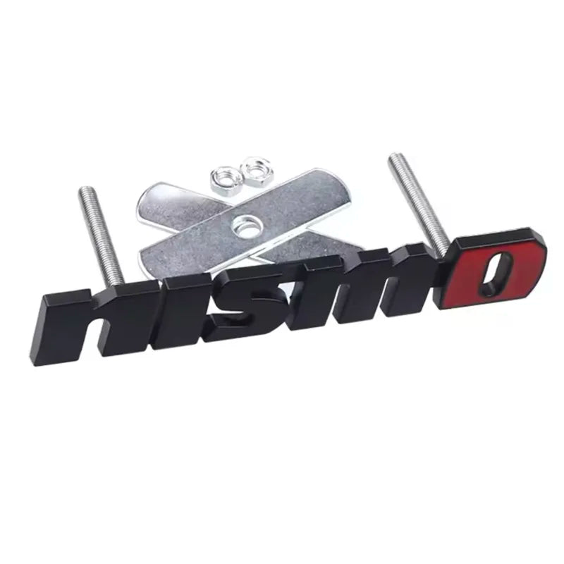 3D Metal Car Front Grille Emblem NISMO  Logo Decal For Nissan X-trail Qashqai Note Juke Sentra Patrol Car Styling Accessories